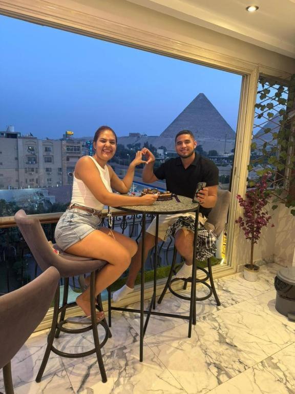 Unique Pyramids Boutique Inn Kafret el-Gabal Exterior foto